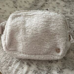 lululemon athletica White Sherpa Crossbody Bag nwt